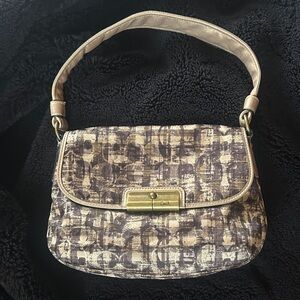 Coach Kristen Signature Metallic Small Shoulder Bag